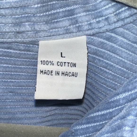 Fast Pace Corduroy Baby Blue Jacket - Picture 4 of 5